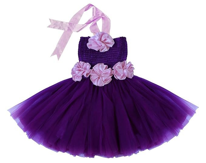 Baby Girl Satin-Net Knee Length Tutu Frock