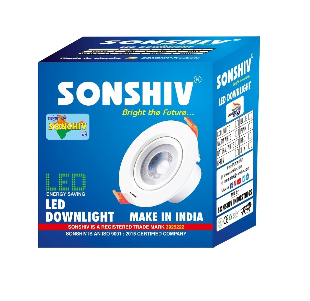 7w Led Concealed Light, Cool White