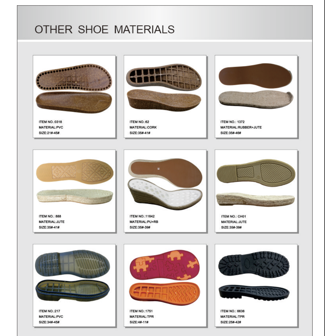 OTHER SHOE MATERIALS