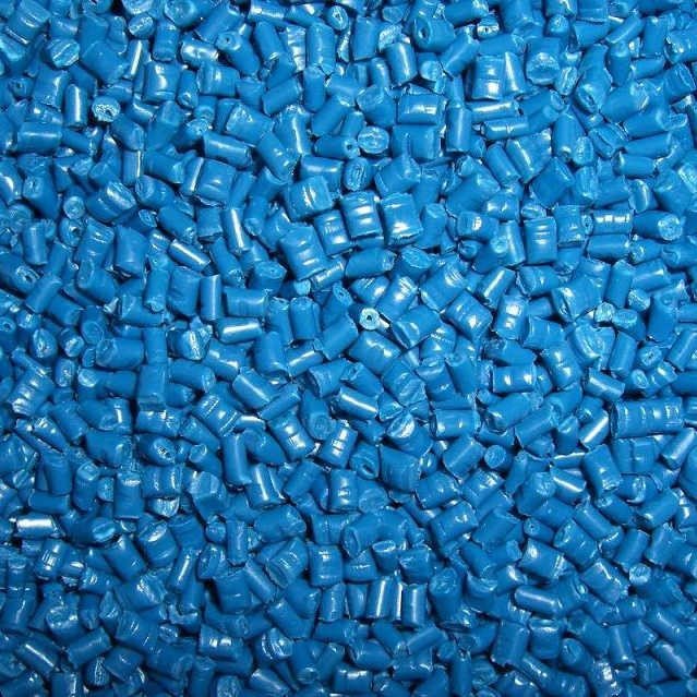 Blue Granules Pellets Polypropylene PP PCR Post Consumer Plastic Resin PP Raw Material Granules