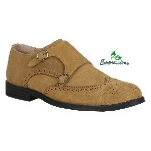Mens Suede Monk Shoes